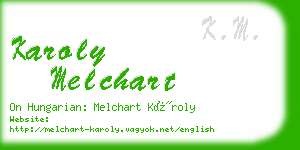 karoly melchart business card